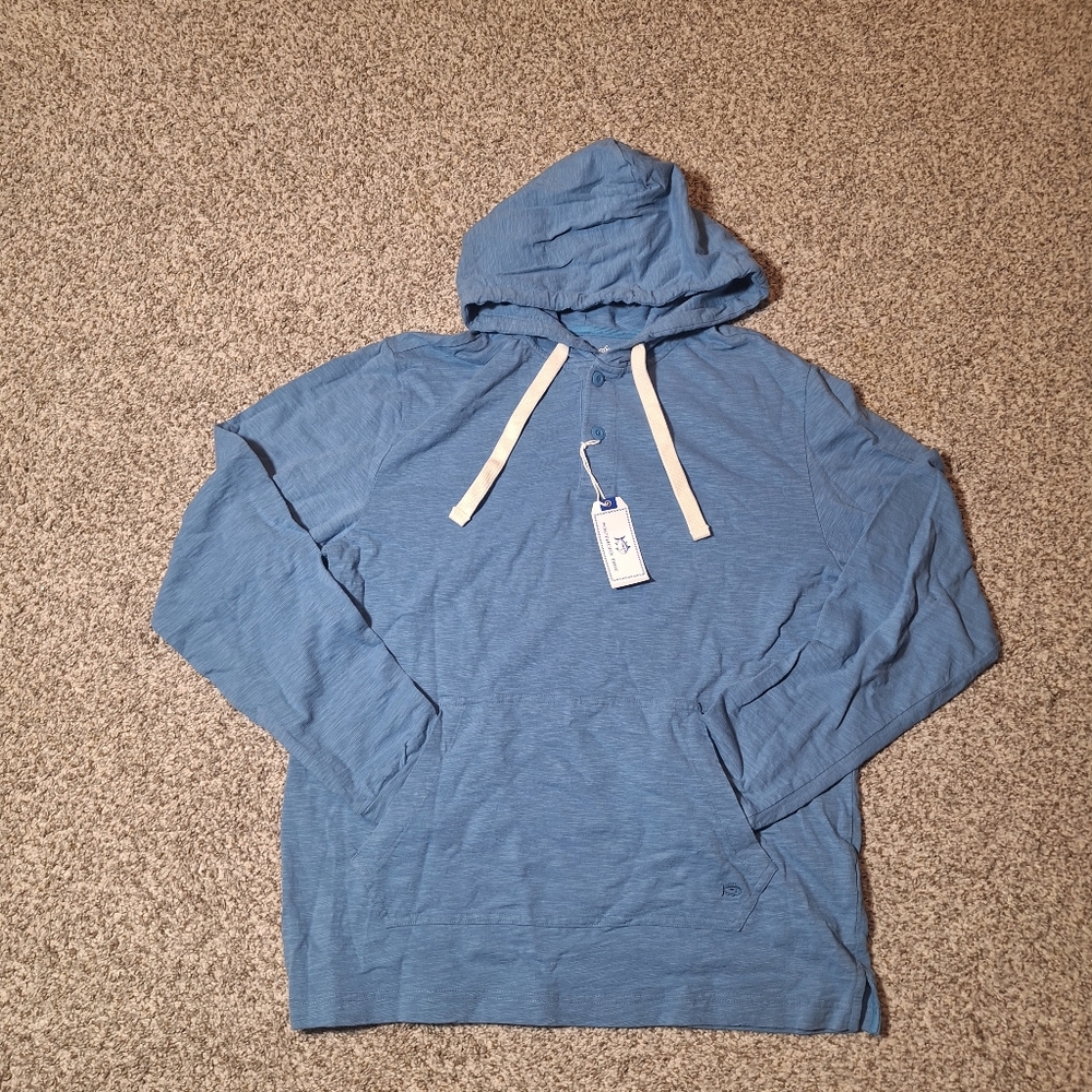 Southern Tide Men’s Blue Pullover Long Sleeve Shirt Size Medium NWT
